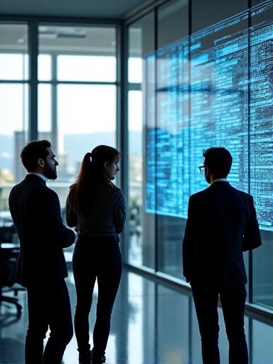 Команда NovaAura проводит стратегическую сессию по архитектуре