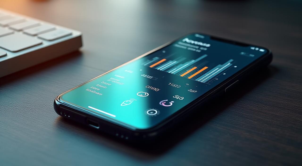 Современный интерфейс мобильного приложения на экране смартфона